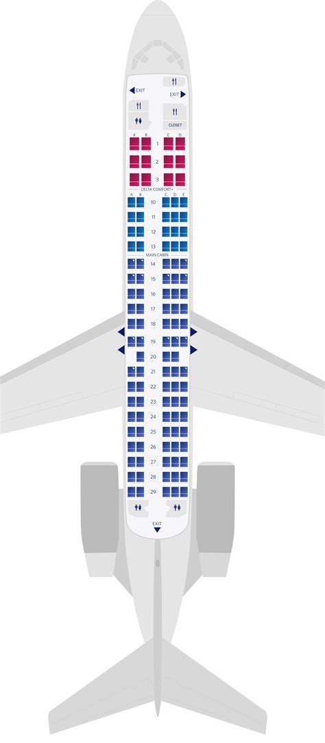 delta boeing 717 seat map